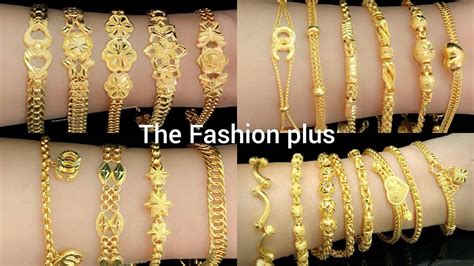 Stylish gold bracelet designs huge collection - YouTube