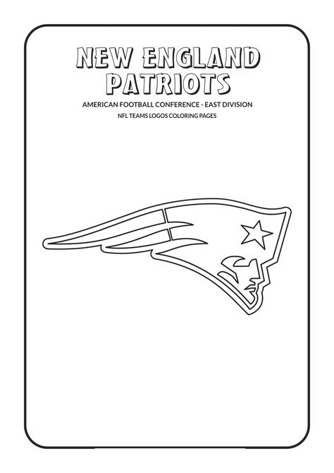 New England Patriots Coloring Pages Downloadable | K5 Worksheets