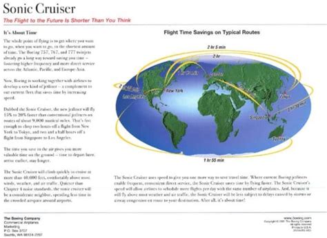 Boeing Sonic Cruiser Brochure - 2001 - The Airchive 2.0