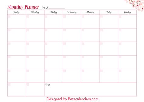 Printable Monthly Planner | Monthly planner template, Free printable monthly planner, Planner