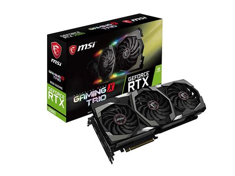 MSI Gaming GeForce RTX 2080 8GB GDRR6 256-bit VR Ready Graphics Card (RTX 2080 GAMING X TRIO ...