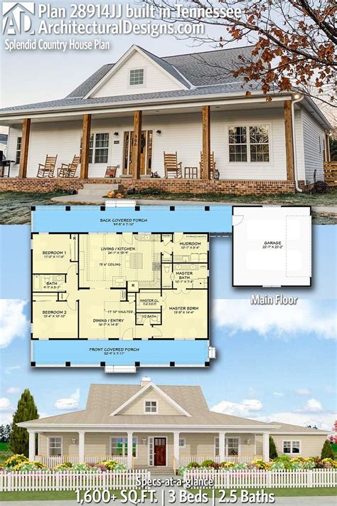 One Story Farmhouse Floor Plans