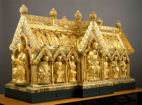 The Marienschrein (Shrine of Mary) is a golden reliquary which serves ...