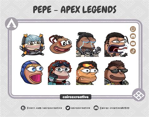 Apex Legends Pepe Twitch Emotes Collection, Chibi Twitch Emotes, POG ...