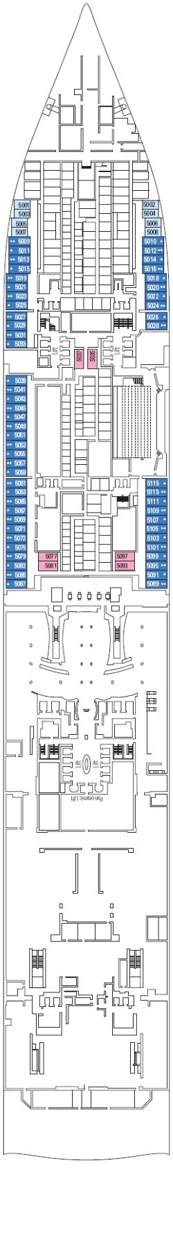 Croisières MSC World Europa, plan de pont et avis de navires