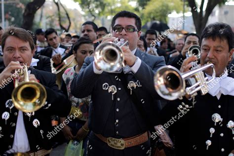 Mariachi Musicians Play Trumpets During Pilgrimage Editorial Stock Photo - Stock Image ...