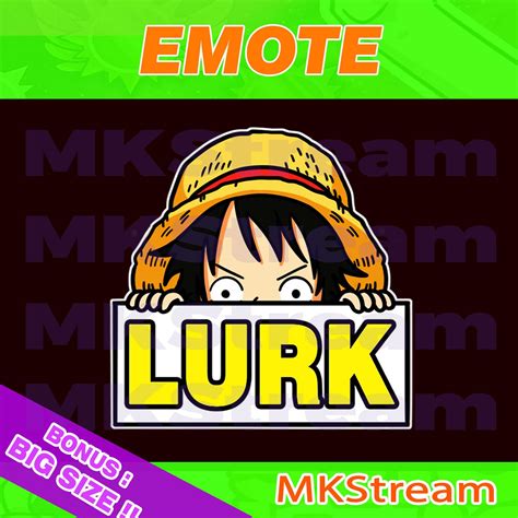 ArtStation - Twitch emotes chibi luffy lurk