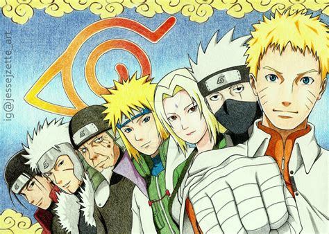 The Seven Generations of Hokage – Leaf Village | Daily Anime Art