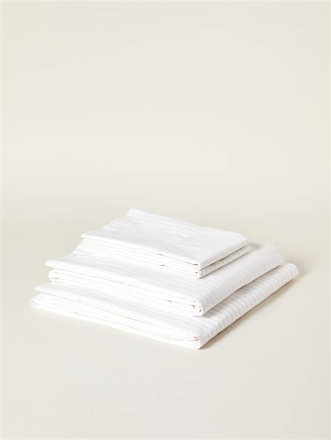 Boll & Branch Percale Simple Stripe Organic Cotton Sheet Set | Verishop