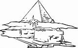 PYRAMID COLORING PAGE sketch template