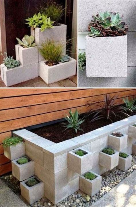 Jardineras de blocs | Diy planters, Garden projects, Diy garden