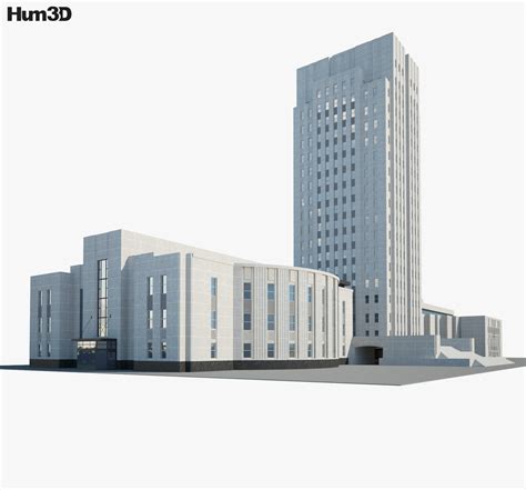 North Dakota State Capitol 3D model - Architecture on Hum3D