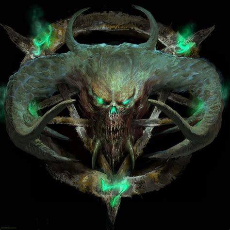 ArtStation - Demon skull, Antonio J. Manzanedo | Horror art, Concept art digital, Satanic art