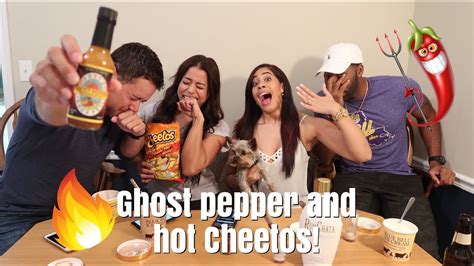 *EXTREME* Ghost Pepper and Hot Cheetos Challenge!! (Adrian Cries!) - YouTube