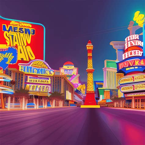 Las Vegas Strip Street Graphic · Creative Fabrica