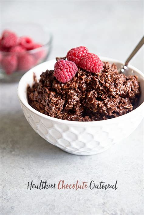 Healthier Chocolate Oatmeal Recipe - Dine and Dish