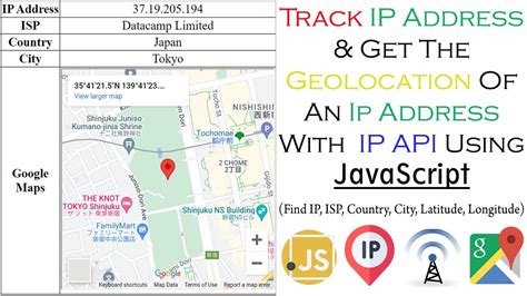 Track IP Address & Get Geolocation From IP Address Using JavaScript ...