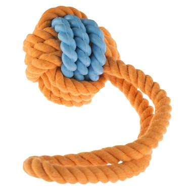 Rubber Rope and Ball Dog Toy