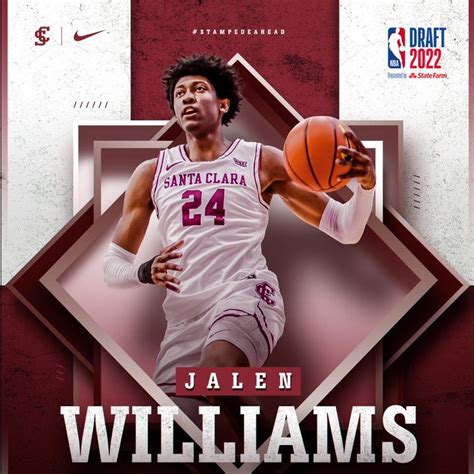 SCU's Jalen Williams Selected in NBA Draft - The Silicon Valley Voice