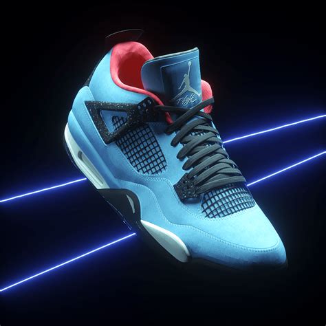 Jordan x Travis Scott Air Jordan 4 Retro CGI on Behance