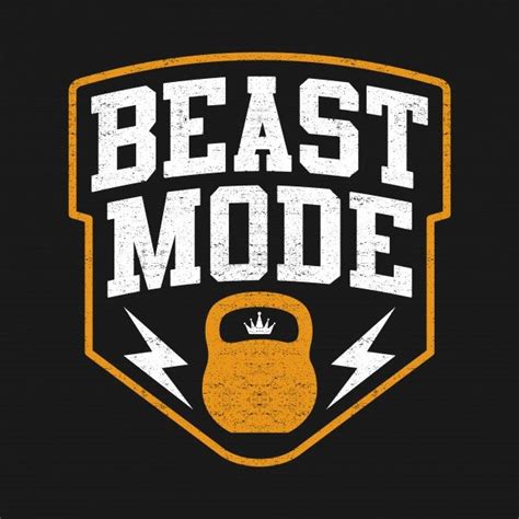 Premium Vector | The beast, sport mode, with kettlebell | Crossfit ...