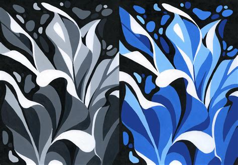 2D-Design_assignment2_monochromatic diptych by MoonLightRose17 on DeviantArt