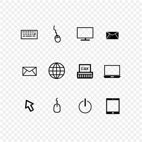 Computing Icon Hd Transparent, Icon Black And White Computer Icon ...