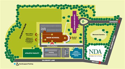 Campus Map & Directions - Notre Dame Academy