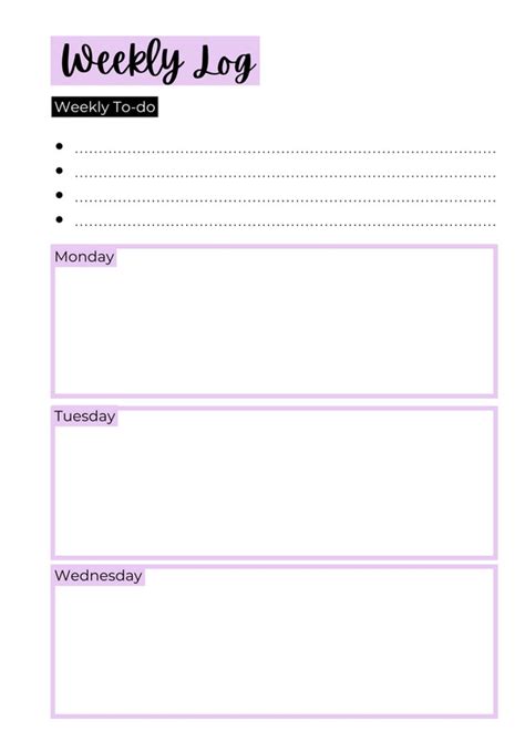 Page 9 - Free and customizable weekly planner templates | Canva