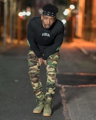 Stussy Green Apex Cargo Pants, $150 | SSENSE | Lookastic