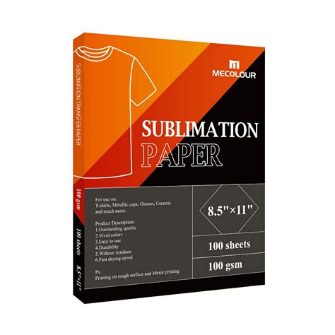 Sublimation Paper,100 gsm&100 sheets- Mecolour Factory