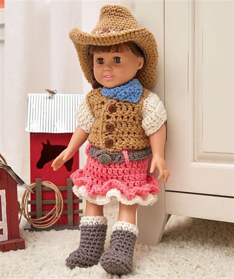 Dollie Cowgirl Partner: 1) http://www.redheart.com/free-patterns/dollie-cowgirl-p… | Doll ...