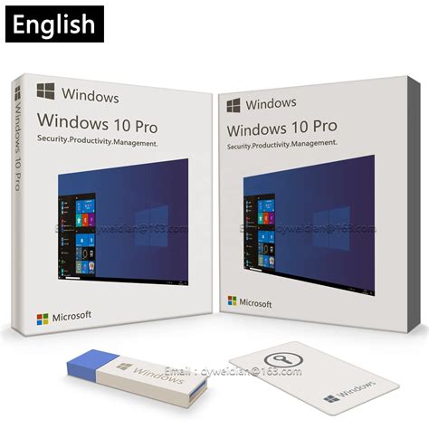 Windows 10 Pro Usb 3.0 Key Bootable Fpp Multilingual Retail Box 64-bit ...