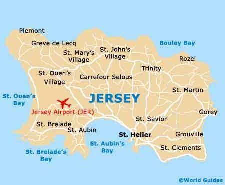 A Map of Jersey | Jersey channel islands, Channel islands uk, Channel islands