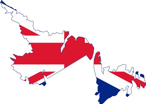 Flag Map Of Newfoundland And Labrador Clipart - Full Size Clipart ...