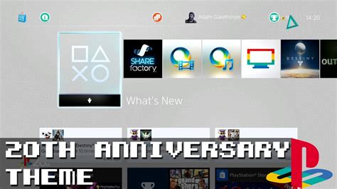 PS4 - Playstation 1 20th Anniversary Theme! - YouTube