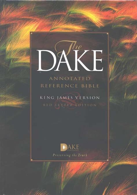 KJV Dake Annotated Reference Bible, Bonded leather, Black | Reference ...