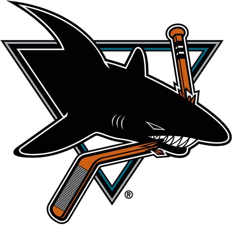 San Jose Sharks Primary Logo - National Hockey League (NHL) - Chris ...