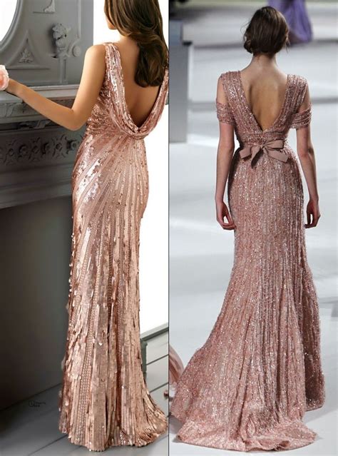 30 Sparkling Rose Gold Wedding Ideas | HappyWedd.com | Rose gold wedding dress, Gold bridal ...