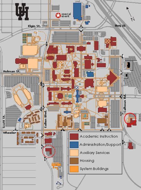 Uh Main Campus Map - Allina Madeline