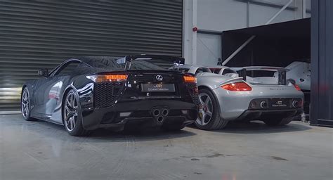 V10 Sound Battle: Lexus LFA And Porsche Carrera GT Have An Epic Rev-Off | Carscoops