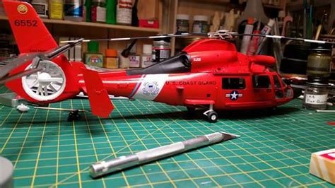 HH-65C Dolphin US Coast Guard Helicopter -- Plastic Model Helicopter ...