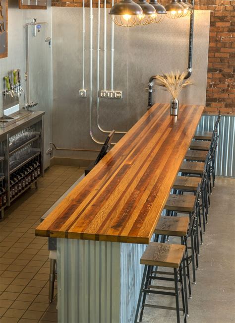 Custom Millwork | Duluth Timber Company | Wooden bar table, Reclaimed ...