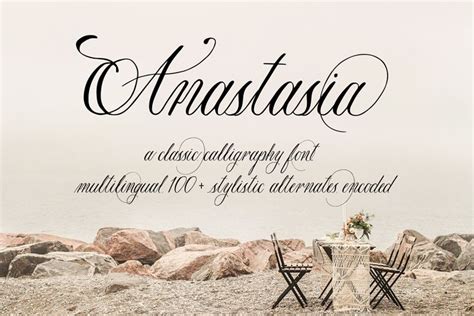 Anastasia Script Font | Font digital, Best script fonts, Calligraphy fonts