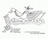 Mother Goose 3 Nursery Rhymes Coloring Page  Free Printable sketch template