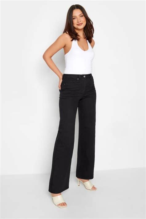 LTS Tall Black BEA Wide Leg Jeans | Long Tall Sally