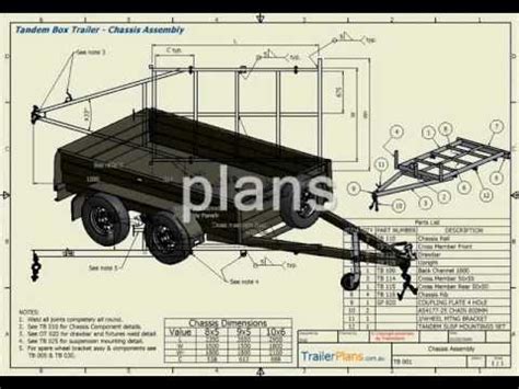 Trailer Plans - PLAN BUILD SAVE - www.trailerplans.com.au - YouTube