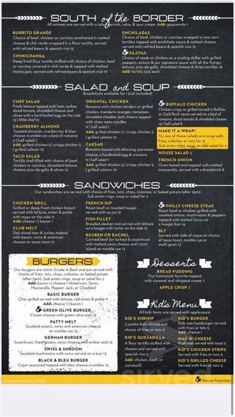 AJ's Bar and Grill menus in Glenwood, Minnesota, United States