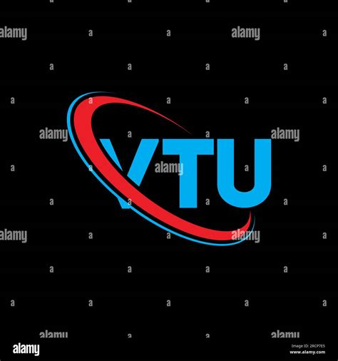 VTU logo. VTU letter. VTU letter logo design. Initials VTU logo linked ...