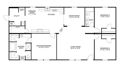 Clayton Double Wide Mobile Home Floor Plans - floorplans.click